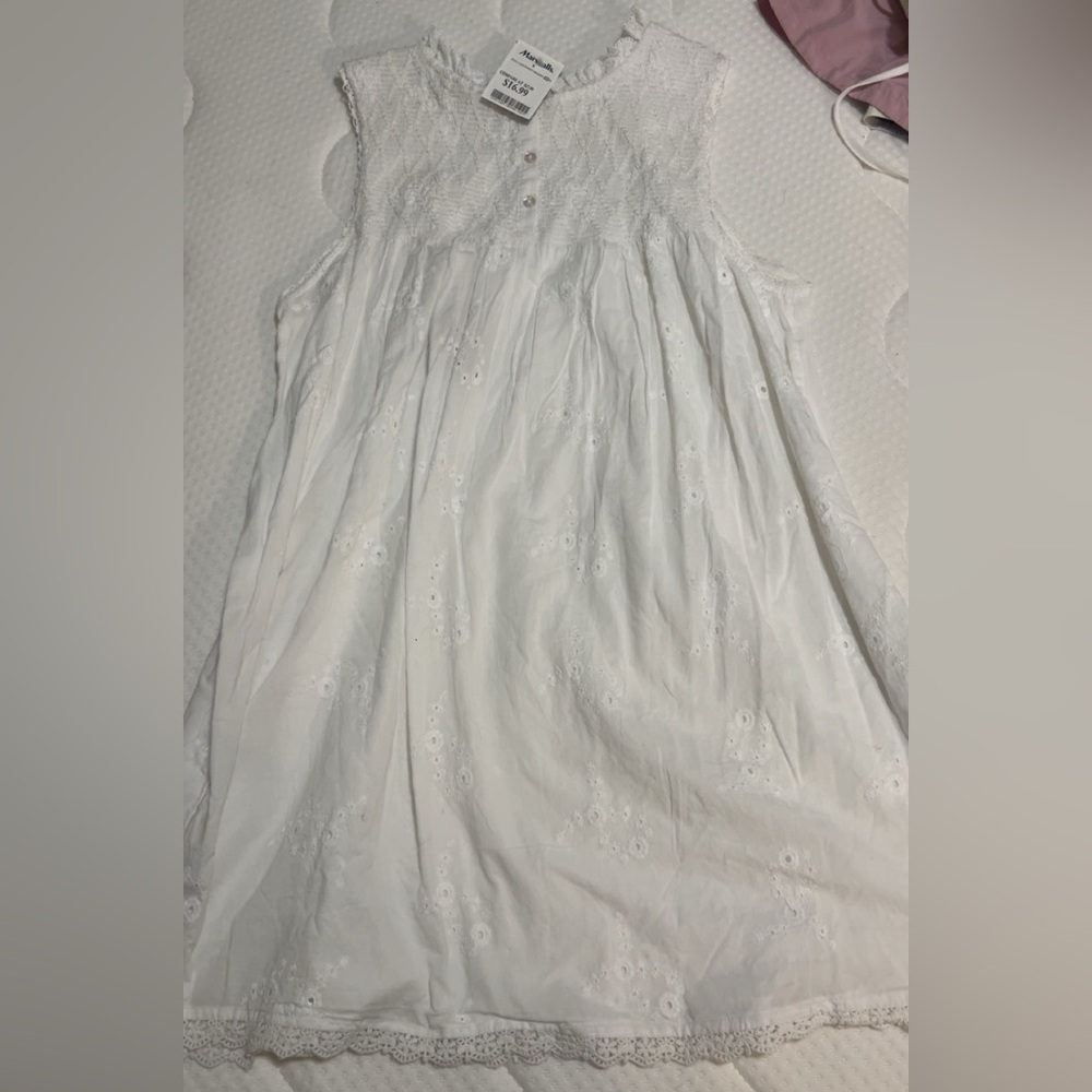 White Eyelet Dress